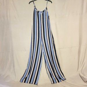 Ambiance Size Med- Blue Striped Spaghetti strap  jumper